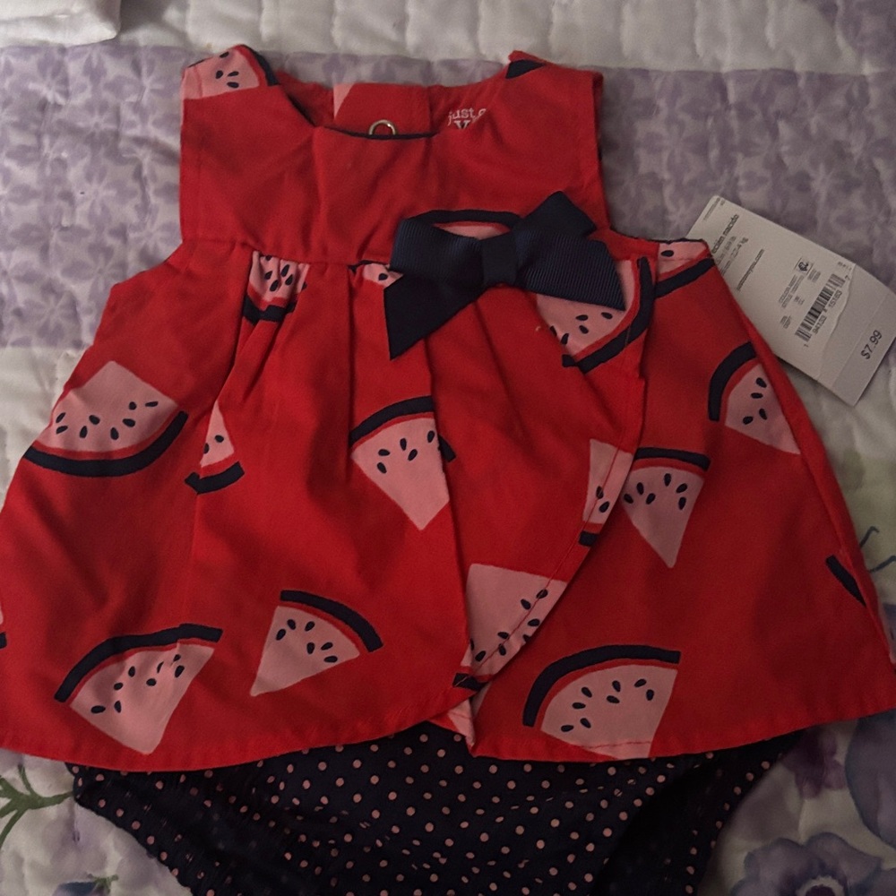 Carter's Red Watermelon Diaper Cover Set